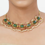 22k Gold Plated Tarini Kritika Necklace set