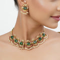 22k Gold Plated Tarini Kritika Necklace set