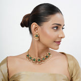 22k Gold Plated Tarini Kritika Necklace set