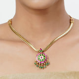 22k Gold Plated Tarini Lalima Necklace set