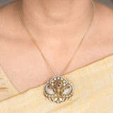 22k Gold Plated Amolya Divisha Pendant Set