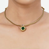 22k Gold Plated Tarini Mansi Necklace set