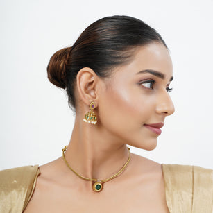 22k Gold Plated Tarini Mansi Necklace set