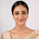 Silver Sankranti Akruti Pendant