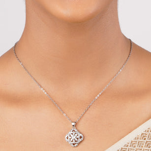 Silver Sankranti Akruti Pendant