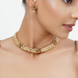 22k Gold Plated Tarini Mayuri Necklace set