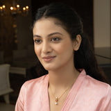 Sparsh 22k Gold Plated Ruby Pendant