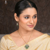 22k Gold Plated Amolya Indulekha Pendant Set