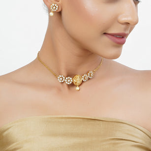 22k Gold Plated Tarini Mihika Necklace set