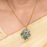 22k Gold Plated Amolya Indulekha Pendant Set