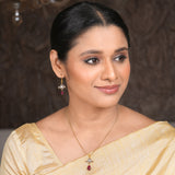 22k Gold Plated Amolya Kanira Pendant Set