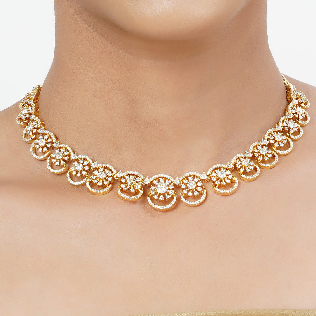 22k Gold Plated Tarini Nandita Necklace set