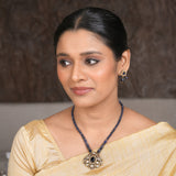 22k Gold Plated Amolya Yugmika Pendant Set