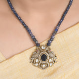 22k Gold Plated Amolya Yugmika Pendant Set