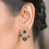 22k Gold Plated Amolya Yugmika Pendant Set