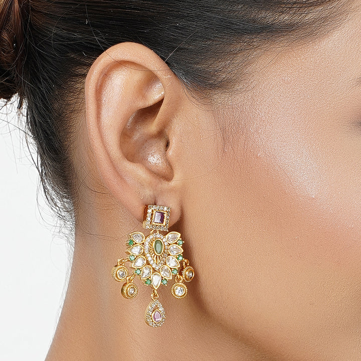22k Gold Plated Tarini Nirali Necklace set