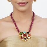 22k Gold Plated Tarini Nitya Necklace set