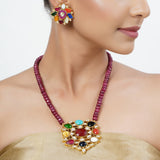 22k Gold Plated Tarini Nitya Necklace set