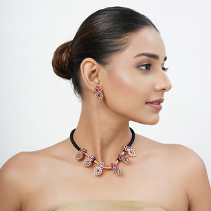 22k Gold Plated Tarini Padmika Necklace set