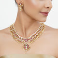 22k Gold Plated Tarini Pihu Necklace set