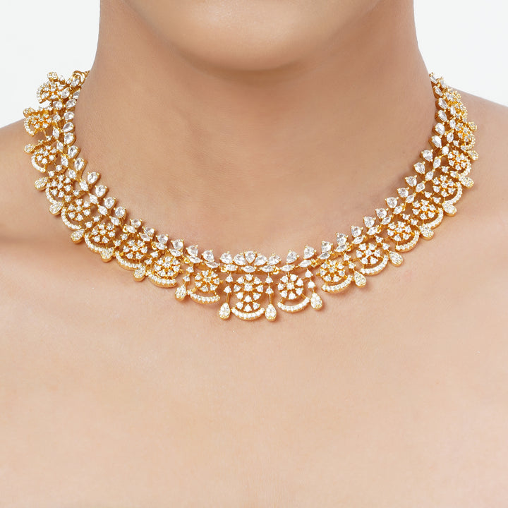 22k Gold Plated Tarini Pranika Necklace set
