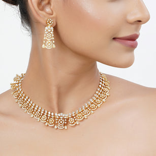 22k Gold Plated Tarini Pranika Necklace set