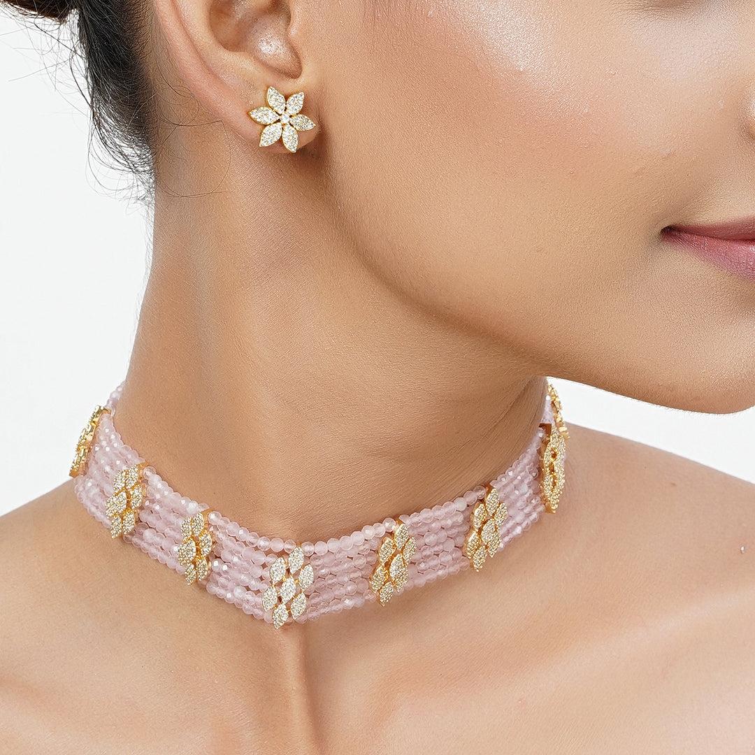 22k Gold Plated Tarini Priyanshi Necklace set