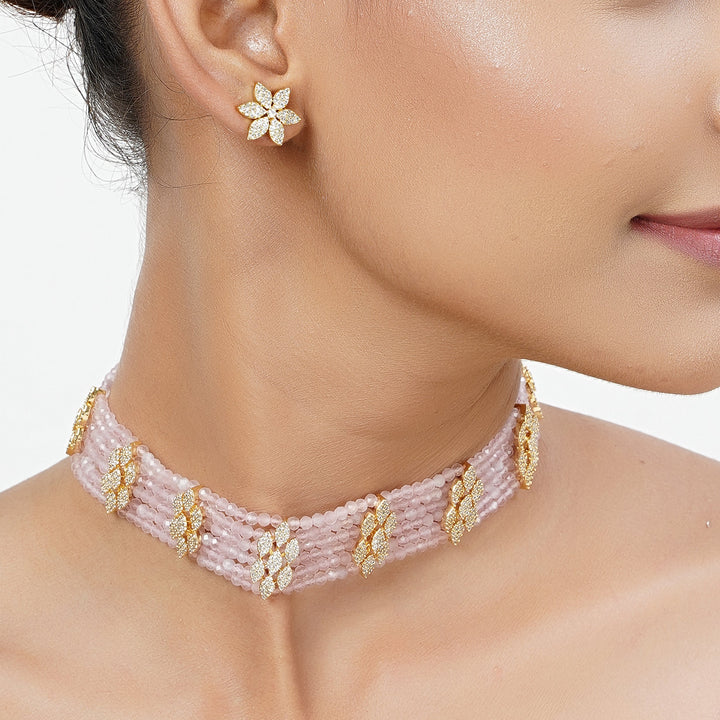 22k Gold Plated Tarini Priyanshi Necklace set