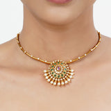 22k Gold Plated Tarini Raahi Necklace set