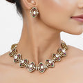 Antique Gold  Tarini Rakhi Necklace set