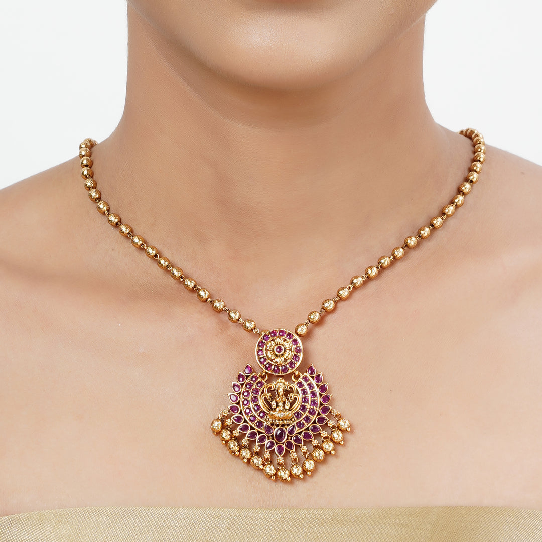 22k Gold Plated Tarini Riddhima Necklace set