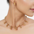 22k Gold Plated Tarini Rijula Necklace set