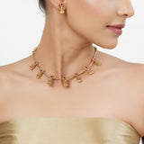 22k Gold Plated Tarini Rijula Necklace set