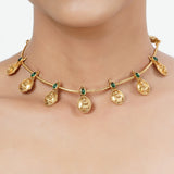 22k Gold Plated Tarini Saanjh Necklace set