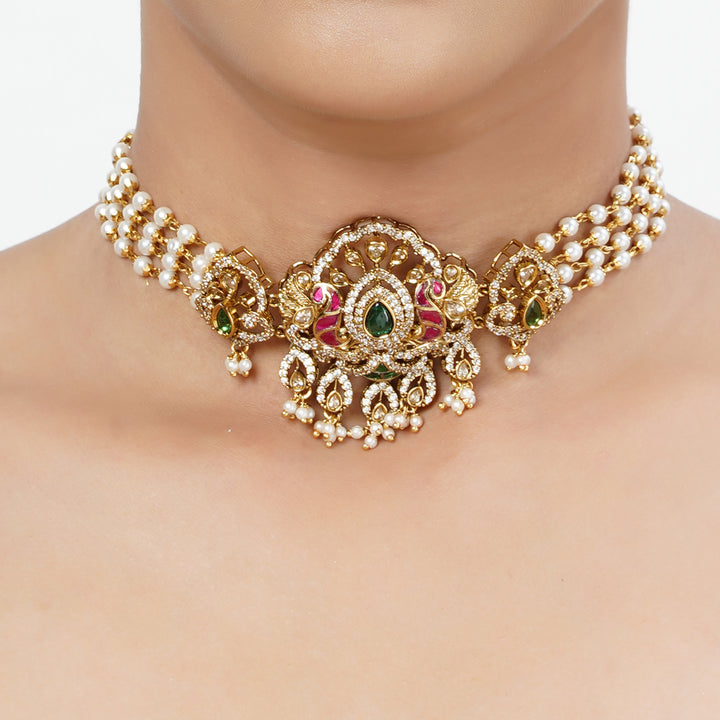 22k Gold Plated Tarini Samriddhi Necklace set