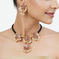 22k Gold Plated Tarini Sanika Necklace set