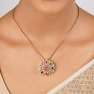 22k Gold Plated Sankranti Chandika Pendant