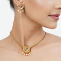22k Gold Plated Tarini Shailja Necklace set