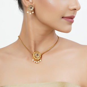 22k Gold Plated Tarini Shailja Necklace set