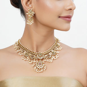 22k Gold Plated Tarini Shanvika Necklace set
