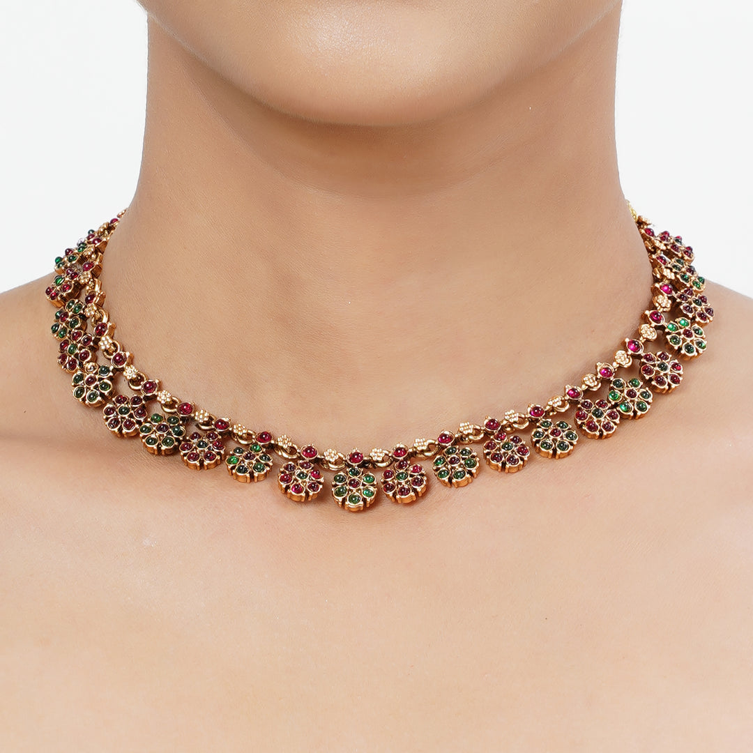 22k Gold Plated Tarini Shravya Necklace set