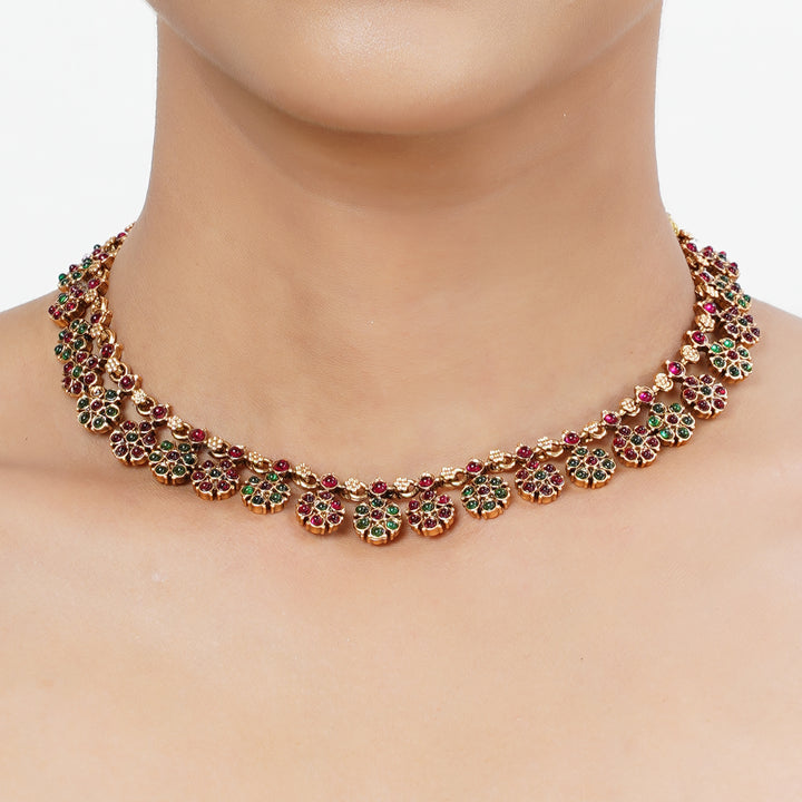 22k Gold Plated Tarini Shravya Necklace set