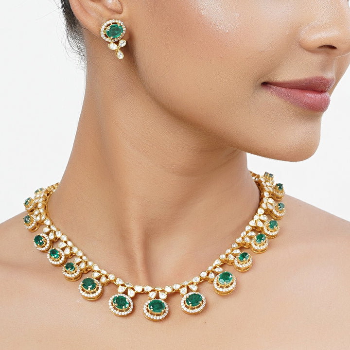 22k Gold Plated Tarini Shreya Necklace set