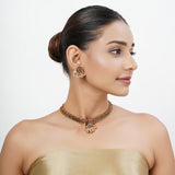22k Gold Plated Tarini Siddhika Necklace set