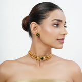 22k Gold Plated Tarini Smriti Necklace set