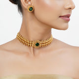 22k Gold Plated Tarini Smriti Necklace set