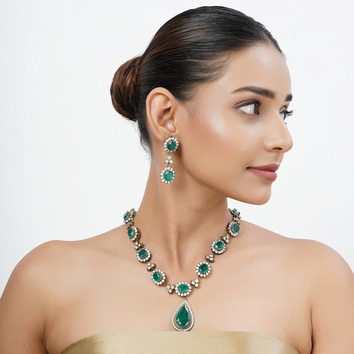 Antique Gold Tarini Sonika Necklace set