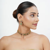 22k Gold Plated Tarini Soumya Necklace set