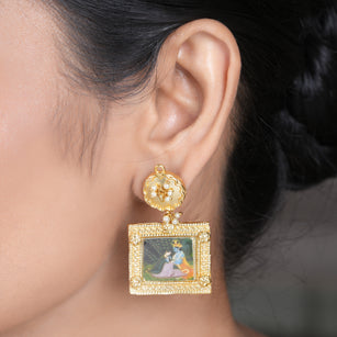 22k Gold Plated Krishna Nitya Earring