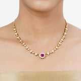 22k Gold Plated Tarini Swarnika Necklace set